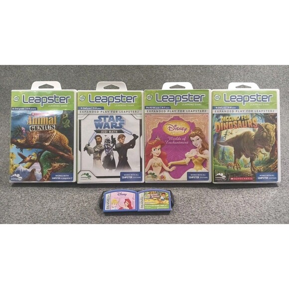 Leap Frog Leapster Lot Of 6 Learning Games *Read Description* - Picture 1 of 15
